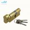 Normal hole ciylinder with knob Europ profile cylinder mortise door lock full brass cylinder high quality hot sales in market