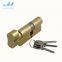 Normal hole ciylinder with knob Europ profile cylinder mortise door lock full brass cylinder high quality hot sales in market