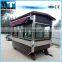 Hot sale type stainless steel food van food cart/burger food cart
