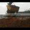 Rotating screen bucket for excavator, wearing material