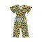 Girl Bell Sleeve Jumper Bodycon Jumpsuit Baby Romper Floral