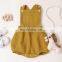 New 2020 Baby Girls Pure Color Knitting Triangle Rompers Autumn Infant Baby Romper Baby Girl Cotton Romper Clothes