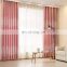 Wholesale cheap light pink color jacquard embroidery sheer linen fabric sun block shading wedding decoration blackout curtains