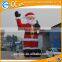 Air-blown inflatable santa grotto, inflatable christmas santa claus with gifts