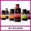 water bottle self adhesive label stickerr