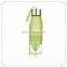 plastic fruit juice bottle fruit infuser water bottle lemon cup