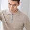 Cashmere Sweater Men's 100% Pure Pullover Cashmere Sweater With Polo Collar