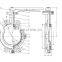 Bundor dn25 manual wafer type ptef seat butterfly valve