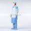 Disposable Waterproof High Performance SMS Non Woven With Knit Cuff Sterilized Surgical Reinforced Gown Medical Isolation Gown