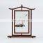 Chinese Ancient Lamp Pattern Square Screen Silk Embroidered Painting Furnishing Ornaments Craft Gifts With Rosewood Frame For Decoration(16*25CM)