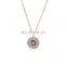 Fashion Women Accessories Jewelry Wholesale 925 Sterling Silver Eye Pendant Crystal Necklaces