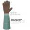 HANDLANDY Breathable Pigskin Leather Gauntlet Long Thorn Proof Garden Work Gloves Ladies Gardening Gloves Yard Work Gloves