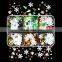 Best Selling Wholesale 6 Grid DIY Snowflake Shape Laser Shining 3D Holographic Nail Art Glitter Sequin Snowflakes Christmas
