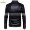 Autumn Winter Men's Casual Zipper Leather Jacket  Men Clothing Slim Long Sleeve Leather Fashion Jacket