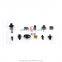 250pcs Nylon Auto Plastic Fasteners Assorted HE04