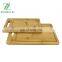 Reversible Organic Bamboo Cutting Board Kitchen Chopping Board with Juice Grooves for Meat and Vegetables
