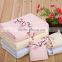 Chinese plum blossom pattern100%cotton material sateen terry compressed towel