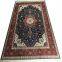 Yamei Lagend blue color persian silk carpet and rug 4x6ft