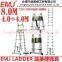 8.0m 2 in 1 telescopic ladder single ladder 8.0m A type ladder 4.0m+4.0m