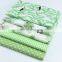 Cartoon flamingo fabric green check dot fabric wholesale baby bedding sheet fabric