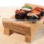 Hot selling Japanese wood/bamboo sushi serving tray container sushi tray