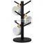 Mug Holder Tree (Black),  Coffee Mug Holder for Counter Stand, Bamboo Mug Rack & Tea Cup Holder