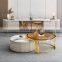 Luxury square coffee tables living room mdf marble coffee table modern coffee table