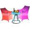 Rotomolded PE outdoor LED furniture set LED cocktail table set for bar disco or party