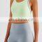 Wholesale High Stretch Fitness Gym Bra Fixed Pads Sports Yoga Bra Top Color Blocking Shockproof Outdoor Training Wear Apparel
