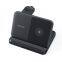 Portable Desktop  Vertical foldable magnetic desktop 15w fast charge 3-in-1 wireless charger forearphone smart watch phone