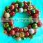 2015 New Design Hot Sale China Cheap Garden Craft Ornaments Dryer Wool wholesale home door decoration felt Christmas ball wreath
