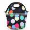 neoprene lunch bag with strap