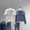 New Fashionable Navy Collar Fox Fur Large Collar Splicing Fur Knitted Sweater Jacket Short for Women