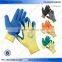 YC-L-02 latex coated anti-skid safety glove,coated with latex glvoe.