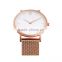 White Dial Color Strap Changing Watches Rose Gold Band Watch
