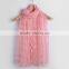 Fashionable Polka Dot Embroideried Nylon and Lace Combined Muslim Arab Scarf