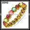 Unique Crystal 18K Gold Plated Colorful bangle For Lay And Women