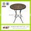 Metal mosaic garden outdoor furniture patio furniture set 1 pcs table +2 pcs chairs