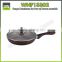 Aluminium forged marble coating fry pan with silicone lid ceramic coating frying pans sets