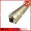 aluminium profile for wardrobe sliding door color anodizing champagne for 4 mm glass