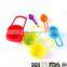 Silicone 6 pieces measuring cup and spoon