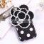 for iphone 6 rubber case cover flowers diamond wave point pattern