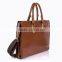 Brown tote bag leather handbag briefcase