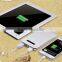 10000mAh External portable mobile power bank with LED light
