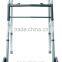 Easy Adjustable Aluminum walker for Elder and Handicapped with 5'castors