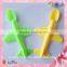 2015 New Product Colorful Airplane Shape Plastic Baby Spoon