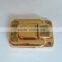 Nice Design Metal Lock For Wooden Box With Shinny Golden Color