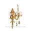 Europe royal Style Classical full Copper Baccarat luxury decorative light Chandelier For hotel light 6 heads 265-6H