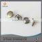 Metal double cap rivet