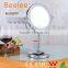 Ultra thin 8.5 inch round makeup mirror LED table mirror power by battery